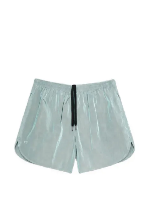 TRUE TRIBE iridescent drawstring swim shorts Blue NEATMOONROYAL
