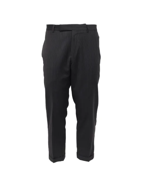 Tom Ford Vintage pinstripe cropped trousers Black RFCPUUSCL741001M