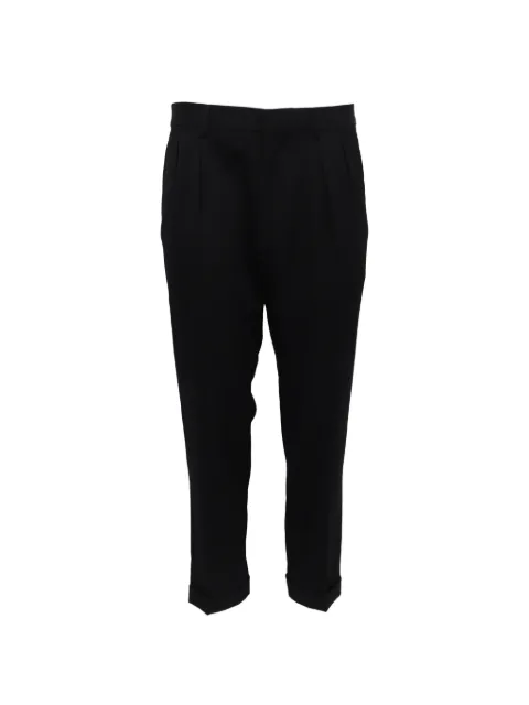 Tom Ford Vintage pleated cropped trousers Black RFCPUUSCL741002M