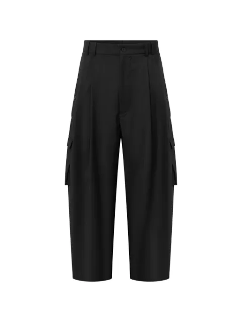 House Of The Very Islands Nathan wool cargo pants Black TRLOCLASSIC