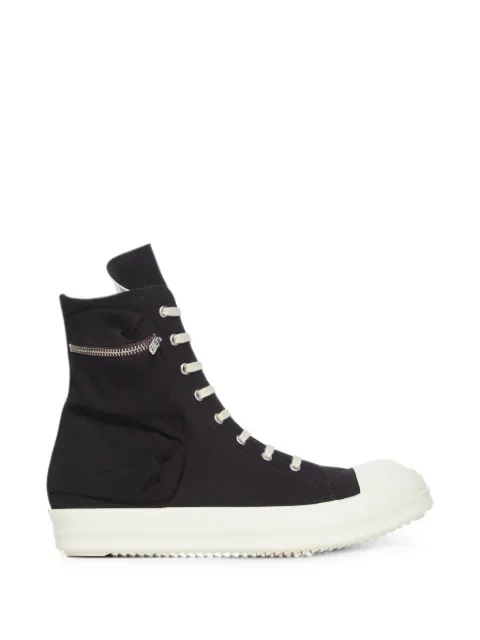 Rick Owens DRKSHDW Cargo Sneaks high-top cotton sneakers Black DU01F4801DO