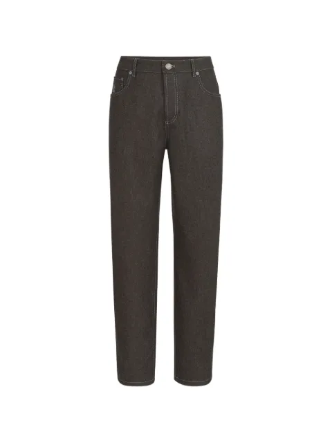 Brunello Cucinelli virgin wool flannel five-pocket trousers Grey M038PF1012CEQ58