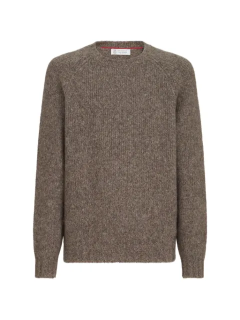 Brunello Cucinelli cashmere and silk sweater Brown MET302100C2559