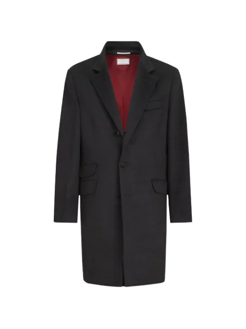 Brunello Cucinelli lightweight virgin-wool cloth coat Grey MV4679039CG03C
