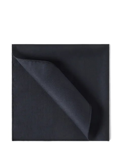 Brunello Cucinelli virgin wool and silk twill pocket square Blue MY4600091C006