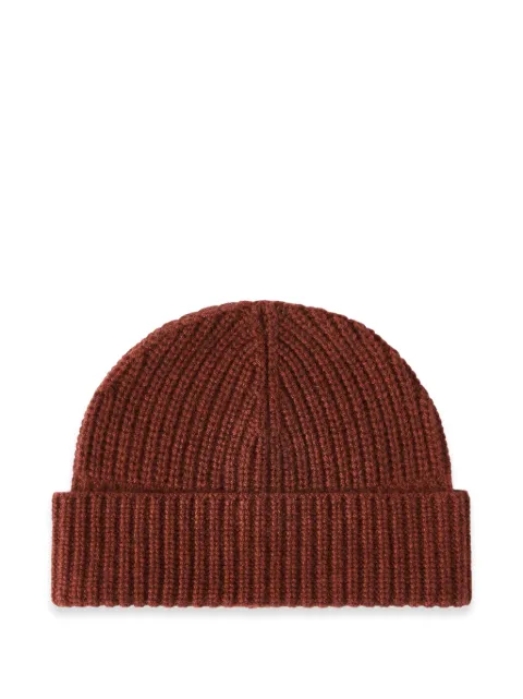 Brunello Cucinelli cashmere English rib knit beanie Red M2294920C9760