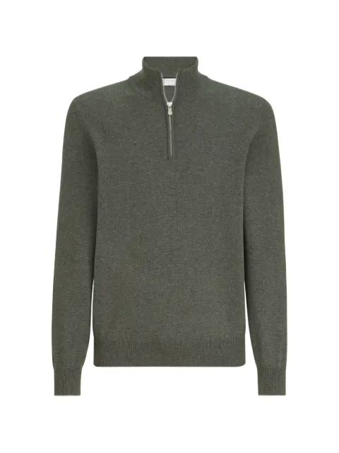 Brunello Cucinelli cashmere sweater with half-zip Grey M2200124CF423