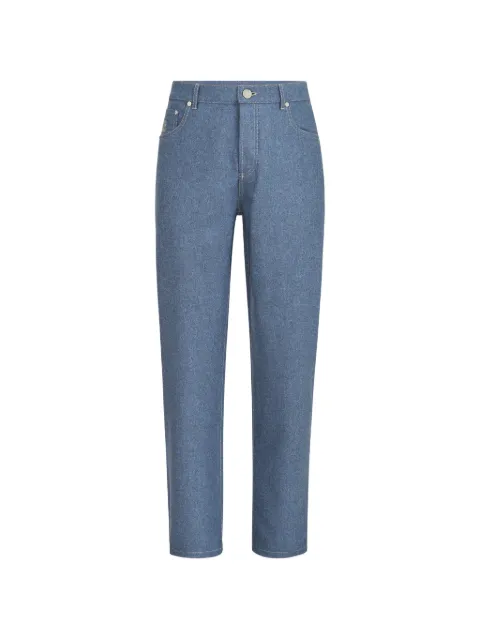 Brunello Cucinelli virgin wool flannel five-pocket trousers Blue M038PF1012CZA18