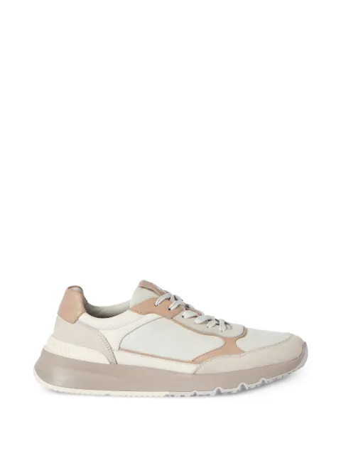 Brunello Cucinelli panelled leather sneakers Neutrals MZUSNEO355CTG72