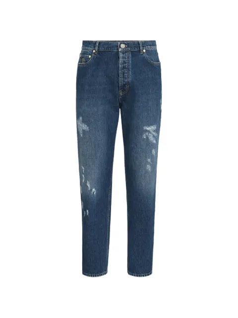 Brunello Cucinelli logo-embroidery jeans Blue M241PO2060C1R68