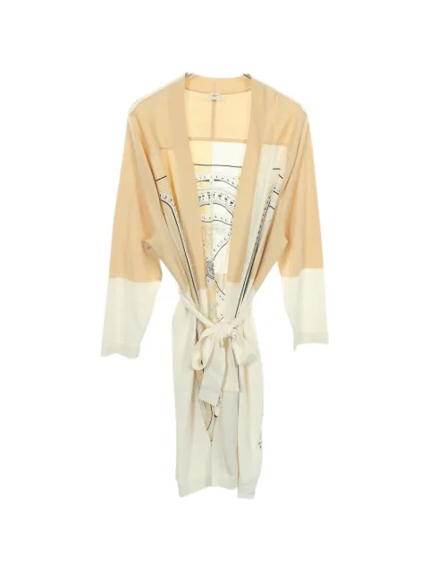 Hermès Pre-Owned 2010s Grand Tralala color-block cardigan Neutrals 1071266