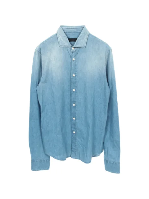 Prada Pre-Owned long-sleeve denim shirt Blue 1053834