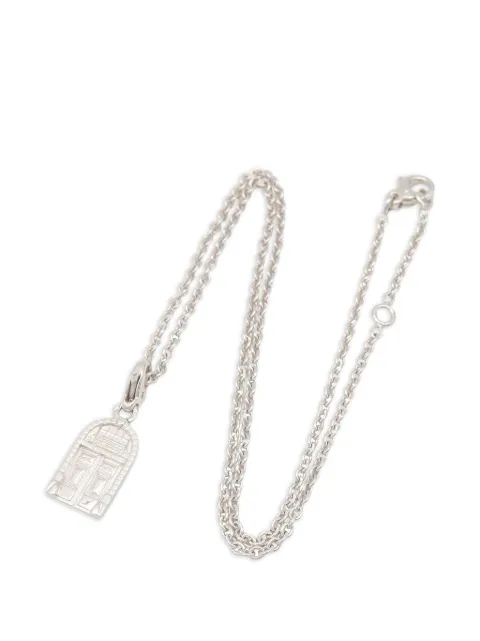 CHANEL Pre-Owned 2010s door-motif necklace Silver 10685331T29011K309