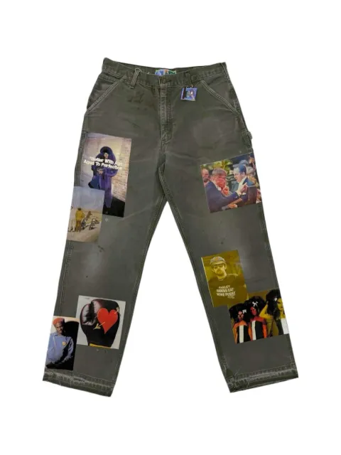 Better with Age patch-detail carpenter trousers Green SS26WTTAB32B