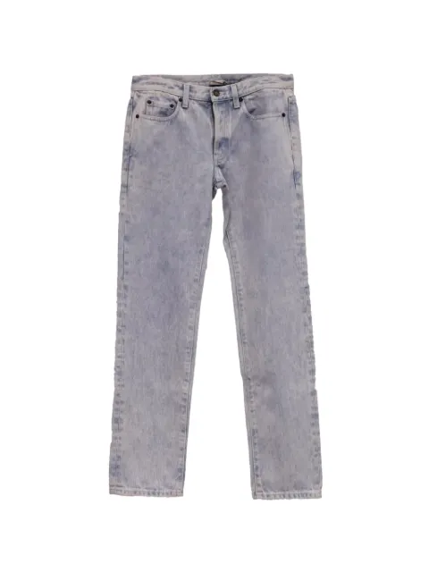 Saint Laurent Pre-Owned cropped light-wash jeans Blue GILTPUUSCL743593W