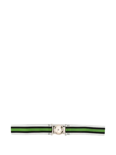 Gucci Pre-Owned 2000s Interlocking G striped belt White GU180BPN
