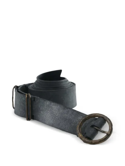 Ziggy Chen round-buckle belt Grey 0M2615302