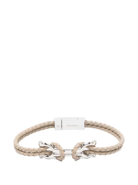 Ferragamo Gancini cord bracelet Silver 796084