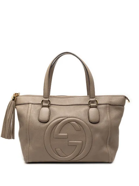 Gucci Pre-Owned 2000-2015 Small Leather Soho Working tote bag Brown 30YA22Z2J3R0KFXT