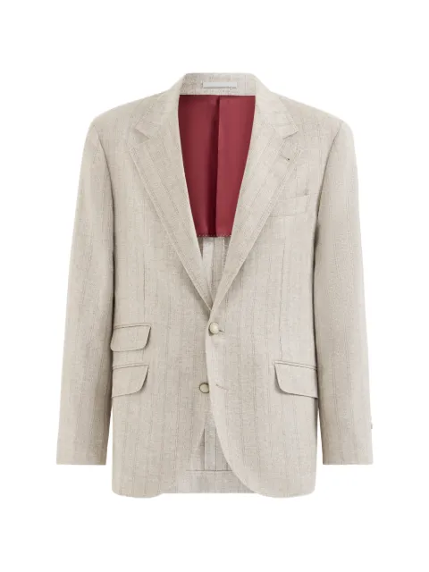 Brunello Cucinelli Cavallo striped blazer Neutrals MV4427BWDHC003