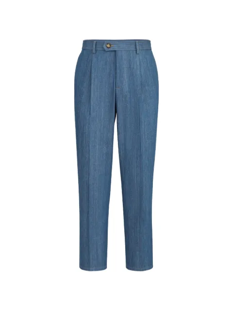 Brunello Cucinelli pleated-design trousers Blue MH263LD01C1477