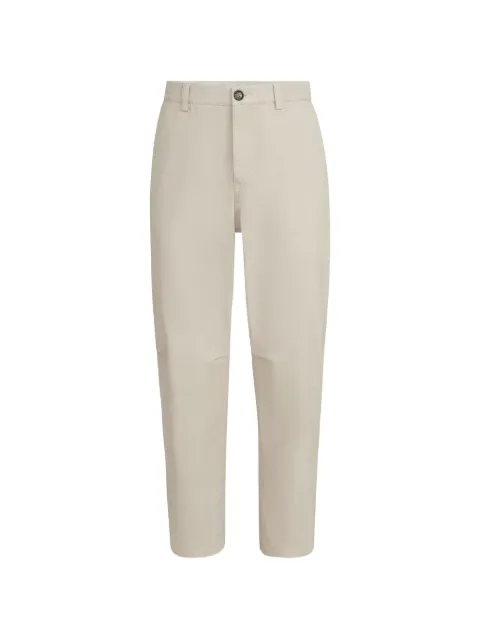 Brunello Cucinelli garment-dyed trousers in peached cotton gabardine Neutrals M225NS1050C6333
