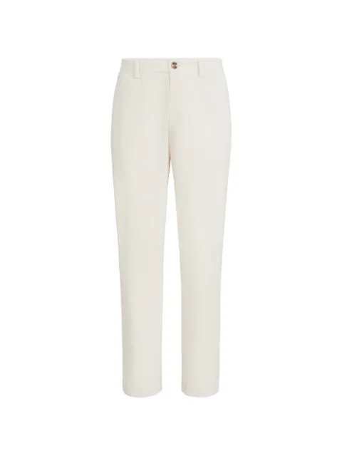 Brunello Cucinelli garment-dyed corduroy trousers White M280NS1050C6007