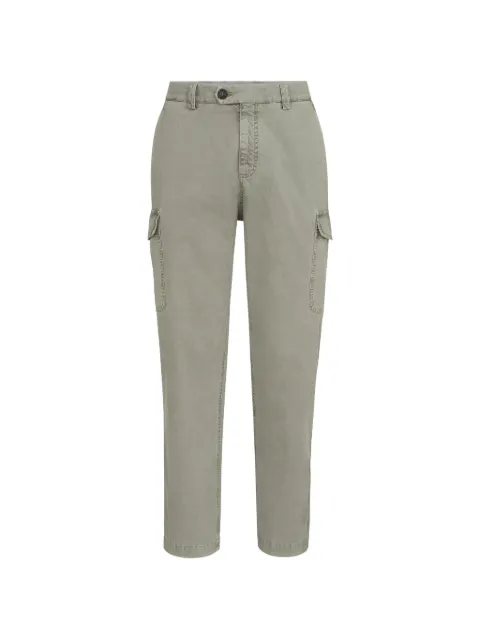 Brunello Cucinelli peached cotton gabardine trousers with cargo pockets Green M225NF1890C6347