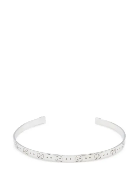 Gucci Pre-Owned 2010s Icon cuff bracelet Silver 1064327