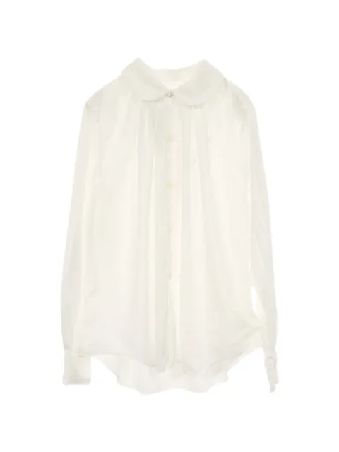 Comme Des Garçons Pre-Owned round collar shirt White 1051992