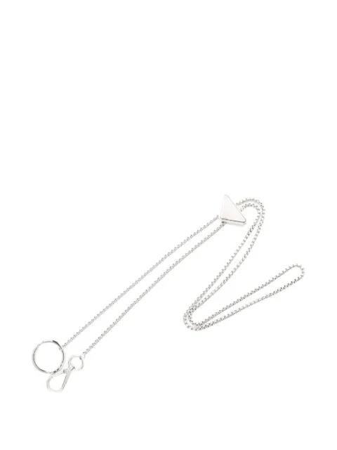 Prada Pre-Owned 2010s logo-engraved necklace Silver 1058761