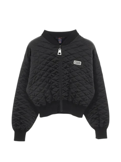 Louis Vuitton Pre-Owned 2010s diamond-knit blouson jacket Black 1065333