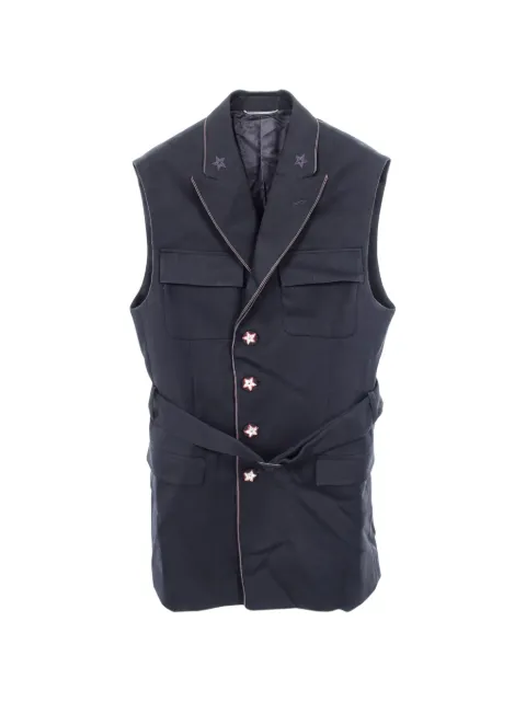 Christian Dior Pre-Owned x Peter Doig 2010s star-embroidered waistcoat Blue 1069435