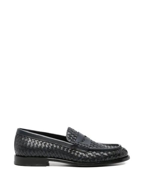 JOHN HARRISON woven penny-slot loafers Blue 604226104