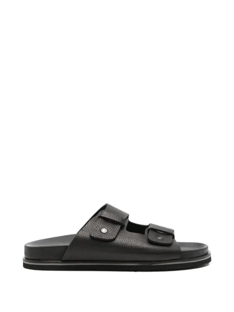 JOHN HARRISON double-strap leather sandals Black 604226119
