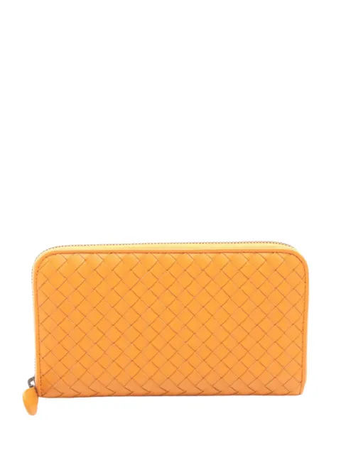 Bottega Veneta Pre-Owned 2012-2026 Intrecciato Wallet long wallets Orange WCHRL1Q29ABSVMH9