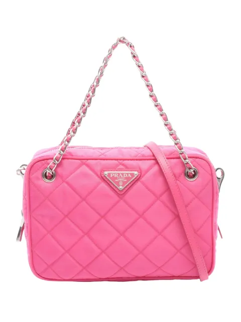 Prada Pre-Owned 2013-2026 Tessuto Quilted satchel Pink 4Y2R1QG2H4S68FS7