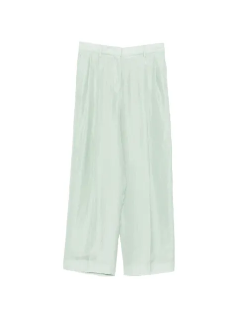 Fabiana Filippi pleated wide-leg trousers Green PAD266F367L785