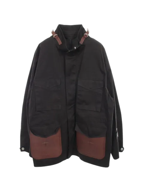Christian Dior Pre-Owned 2010s x Stone Island elbow-patch jacket Black 1058496