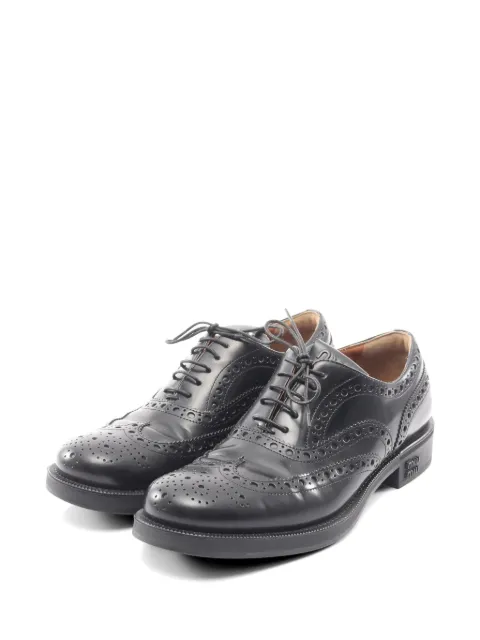 Miu Miu Pre-Owned 2000s x Church's Oxford shoes Black 1067315