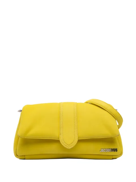 Jacquemus Pre-Owned 2020-2025 Padded Nubuck Le Bambimou satchel Yellow PEQSQR0FXR00HW1P