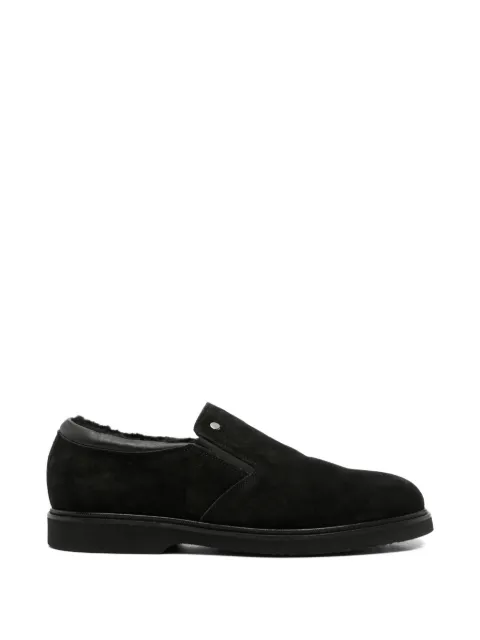 JOHN HARRISON shearling-lined suede loafers Black 604225213
