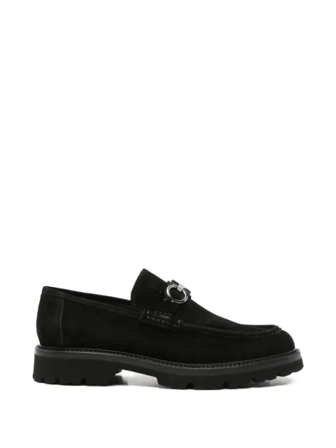 JOHN HARRISON suede lug-sole loafers Black 604225200