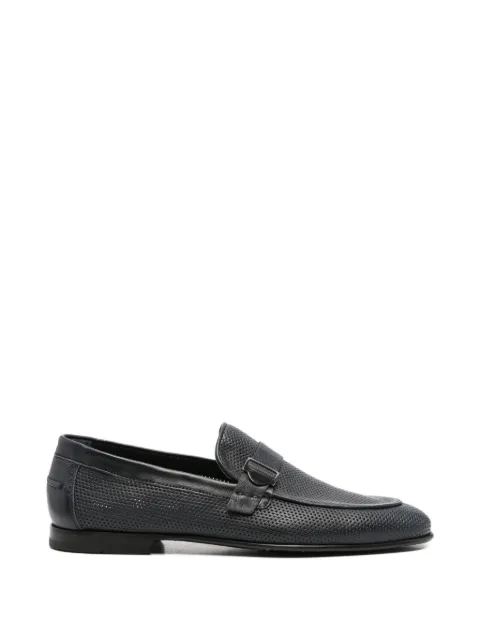 JOHN HARRISON perforated leather loafers Blue 604226102