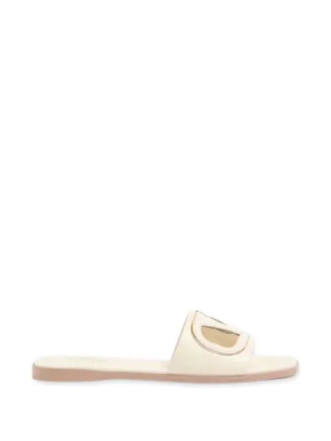 Valentino Garavani VLogo Signature flat sandals White WS0BD5DUW