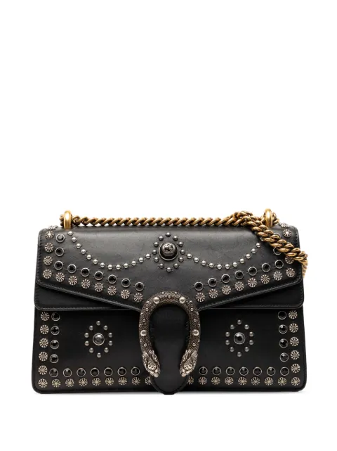 Gucci Pre-Owned 2016-2026 Medium Studded Calfskin Dionysus shoulder bag Black UOKQMGE6V0Q5LOIZ
