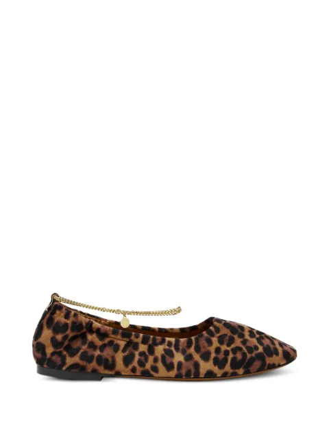 Stella McCartney chain-detail ballet flats Brown 810659E00310
