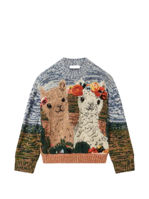 Stella McCartney alpaca-motif sweater Neutrals 6K12563S2665