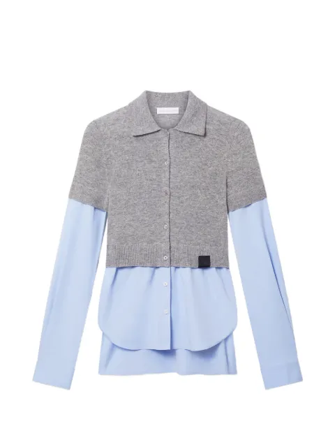 Stella McCartney layered-effect cardigan Grey 6K12373S2658