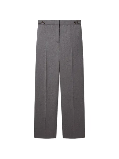 Stella McCartney button-tab pressed-crease trousers Grey 6440483CU703